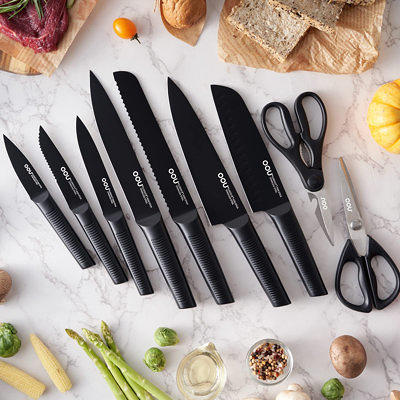 Anolon 8-Piece Knife Block Set in Black