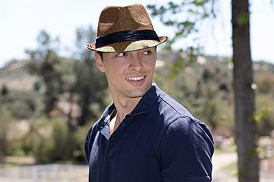 AKIO&AQUIRAX Mens Fedora Hats with Short Brim Straw Fedora Sun Hats for Men  Women Summer Sun Hats with Adjustable Strap - Yahoo Shopping