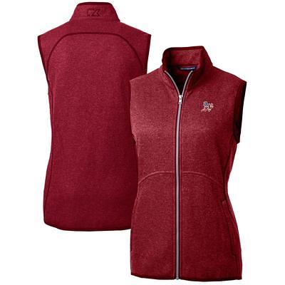 Women's Cutter & Buck Cardinal Arizona Cardinals Helmet Logo Mainsail Sweater-Knit Full-Zip Hoodie