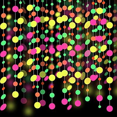 508Feet Crepe Paper Neon Streamers Glow in the Dark Party Supplies and  Decoratio