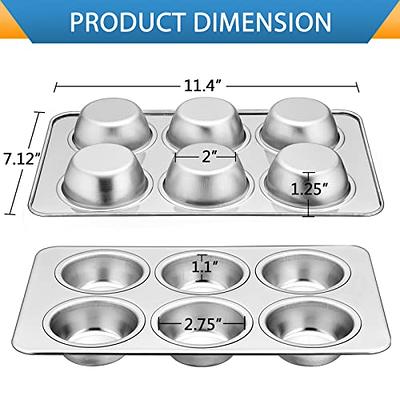 Muffin Pan - Stainless Steel (6 Cup)