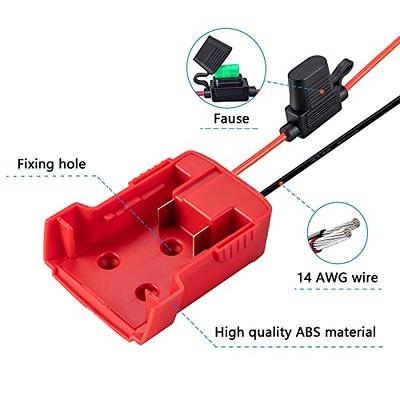  Power Wheel Adapter with Fuse&Switch,Secure Battery Adapter for  Black+Decker 20V MAX Lithium Battery,with 12 Gauge Wire, Good Power  Convertor for DIY Ride On Truck,Robotics, RC Toys&Work Lights,2 Pack :  Tools 