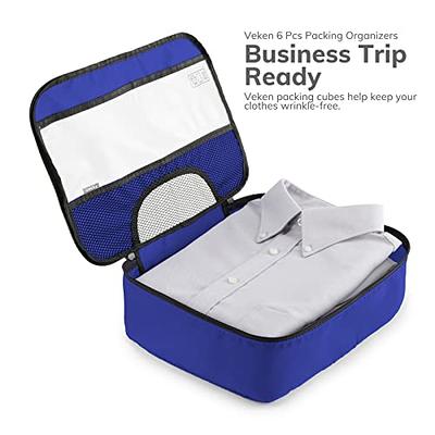 Veken 8 Set Packing Cubes for Suitcases, Travel Essentials Bag Organizers for Carry On, Luggage Organizer Bags Set for Travel Accessories in 4 Sizes (