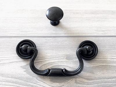 4 Antique Black Drop Handle Bail Pull Dresser Pulls Drawer Handles Rustic  Cabinet Knobs Vintage Look Lynns Hardware 102 Mm - Yahoo Shopping