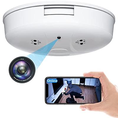 Hidden Smoke Detector, Spy Camera for Home Surveillance with Night Vision  Motion Detection, 1080P Security Cameras Indoor Wireless, Nanny WiFi Cam. -  Yahoo Shopping