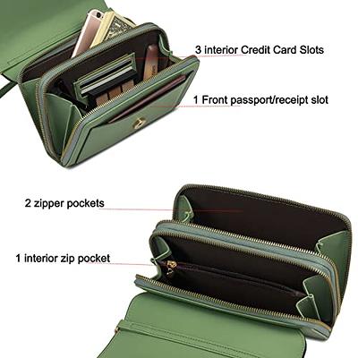 Roulens Small Crossbody Bag for Women,Cell Phone Purse Women's Shoulder  Handbags Wallet Purse with Credit Card Slots