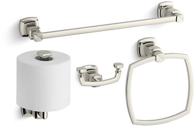 Kohler Fairfax Good Accessory Pack 1-BN Brushed Nickel 24 Towel Bar, Towel  Ring and Tissue Holder 