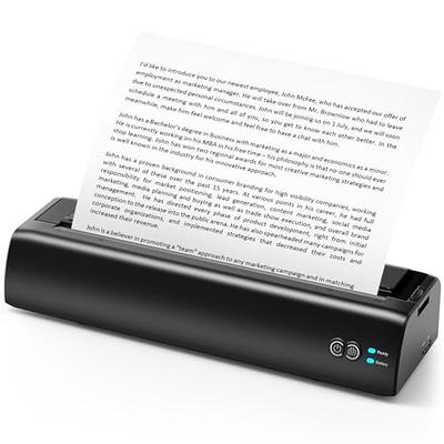 Portable Printers Wireless for Travel, Inkless Printer Mini Bluetooth Small  Printers for Home Use Support 8.5 X 11 US Letter Legal, A4, A5 Thermal