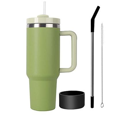  Ideus 16 oz Insulated Coffee Mug with Handle and Lid, Double  Wall Stainless Steel Vacuum Insulated Tumbler Cup, Travel Coffee Cup  Thermal Cup for Home and Office, Avocado Green : Home