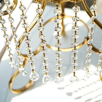 10pcs Crystal Garland Strands Crystal Lamp Beads Glass Loquat Prism Hanging  Chandelier Beads Replacements Strings Christmas Wedding Decoration for Home  Gold Pinning - Yahoo Shopping