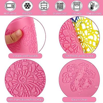 3D Hollow Leaf Mold Silicone Candy Mold Chocolate Hollow Leaf Baking Molds  for Lace Mold Baking Gummy Sugar Craft Cake Party Pastry Fondant Moulds