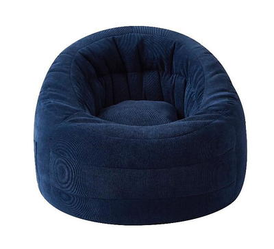 POD by Urban Shop Soft Plush Corduroy Bean Bag Chair with Pocket