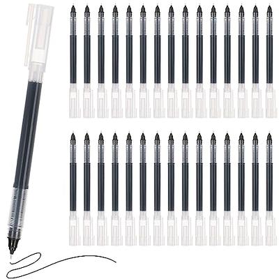 Rollerball Pen Fine Point Pens: Black Gel Liquid Ink Pens Extra