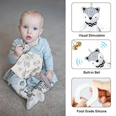 Baby Shower Gifts, Baby Girl Gifts Set Newborn Blanket Elephant Lovey Baby  Security Blanket Wooden Rattle Toy, Funny Bibs Socks & Greeting Card, New