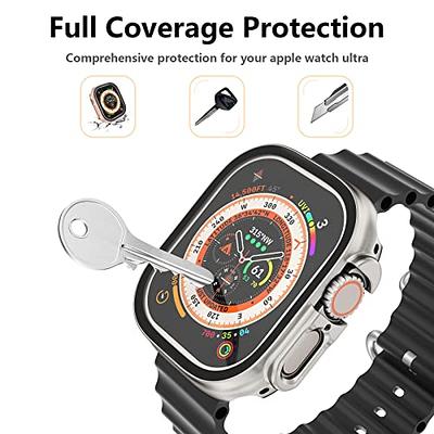 49mm Ultra Titanium Apple Watch Band Titanium/steel Mens Apple Watch Band  Only Apple Watch Strap With Tempered Glass Screen Protector 