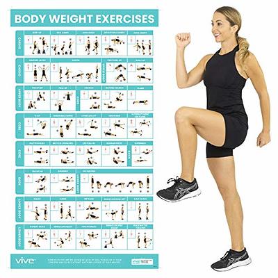 NewMe Fitness Workout Posters for Home Gym, Cable Exercise Posters for Full  Body Workout, Core Abs Legs Glutes & Upper Body Training Program - Yahoo  Shopping