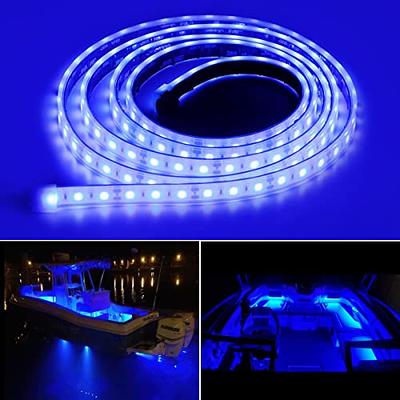 ROLiGHTiC Marine Submersible Boat LED Strip Lights, 12V 6FT IP68 Waterproof  Underwater Boat Lights, Boat Interior Lights, Boat Deck Lights Courtesy  Lights for Night Fishing Pontoon Kayak Boats, Blue - Yahoo Shopping