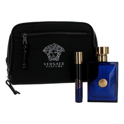 Versace Dylan Blue by Versace for Men - 3 Pc Gift Set 3.4oz EDT Spray,  0.3oz EDT Spray, 5.0oz Bath and Shower Gel in 2023