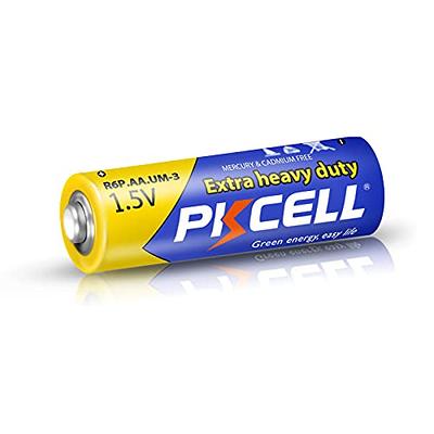 PKCELL AA Batteries 1.5V R6P UM3 Heavy Duty Batteries,8PC