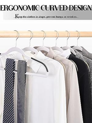 SONGMICS Plastic Hangers Space Saving Clothes Hangers Ultra Thin with Non Slip