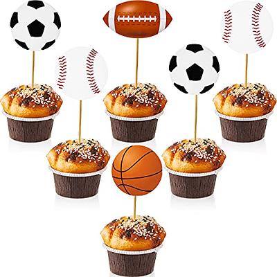 48 Pieces Sports Cupcake Toppers Baseball Cupcake Picks Basketball  Toothpicks Soccer Ball Football Cake Decor for Boys Men Birthday Favors  Sports Theme Party Decorations Supplies - Yahoo Shopping