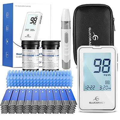 URIT Uric Acid Test Kit for Home Use, Uric Acid Test Meter at Home -  Includes 25 Test Strips, Lancing Device, lancets-25 count, Carrying Case