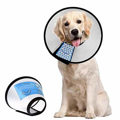 Soft Dog Cone for Dogs After Surgery, Breathable Pet Recovery Collar for  Large Medium Small Dogs and Cats, Adjustable Dog Cone Collar, Elizabethan