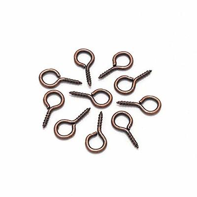 200pcs Red Copper Small Tiny Mini Screw Eye Pins Hooks Eyelets Screw  Threaded for Jewelry Making Findings DIY Crafts,5 Sizes (Red Copper,  4.5mm*10mm(0.18inch*0.39inch)) - Yahoo Shopping