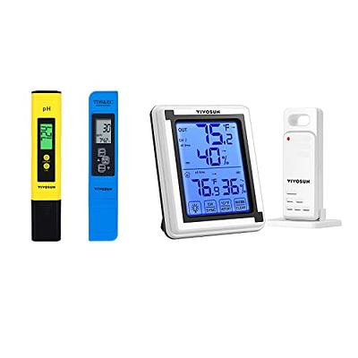 VIVOSUN Digital Hygrometer Indoor Outdoor Thermometer