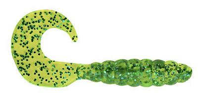 Yamamoto Baits Double Tail Hula Grub, 10 Pack, 4in, Green Pumpkin