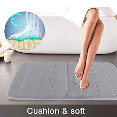 Yimobra 3 Pieces Memory Foam Bath Mat Set, XL, L and U-Shaped Size for  Bathroom