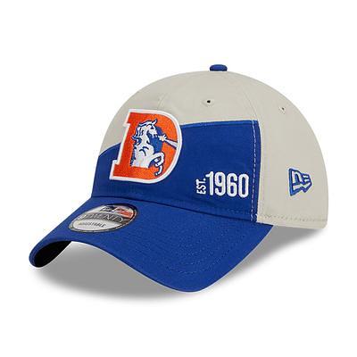 Men's New Era Royal Denver Broncos Throwback Logo A-Frame Trucker