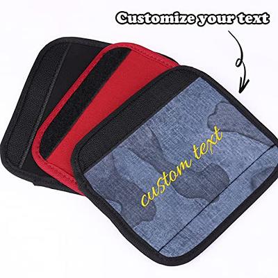 NGTSFLY Luggage Handle Wraps Personalized Custom Embroidered Name for  Suitcase Travel Luggage Identifiers/Tags/Marker/Grips (Red) - Yahoo Shopping