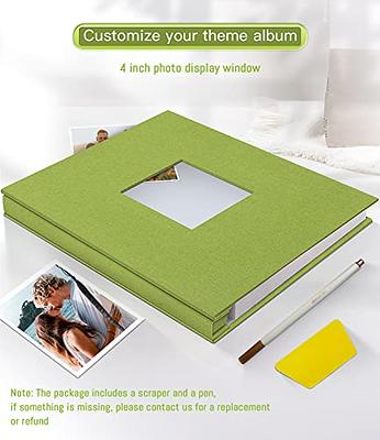 Popotop Large Photo Album Self Adhesive 4x6 5x7 8x10 Scrapbook