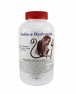 Duda Energy 2 lb Red Hot Devil Lye Sodium Hydroxide Meets Food Chemical  Codex High Grade Caustic Soda,White, 32 Ounce - Yahoo Shopping