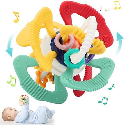 Teething Toys 0-6 Months Babies 6-12 Months, Silicone Baby