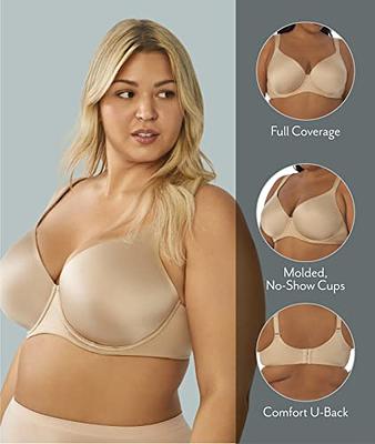 DREAMFIT Underwear for Women Plus Size Full Coverage Microfiber Underwire  Everyday Smoothing Tshirt Bra - 38DD Tawny - Yahoo Shopping