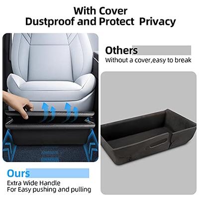  KropBom 2PCS Under Seat Storage Box Organizer with Lid