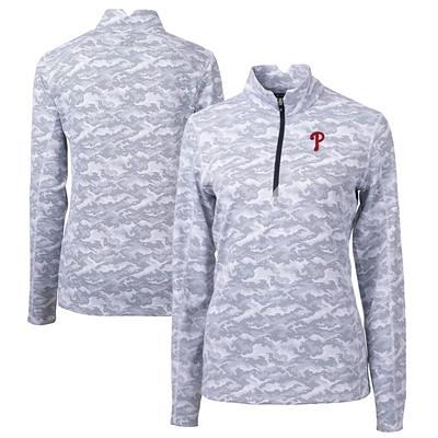 Men's Cutter & Buck Charcoal Louisville Cardinals Big & Tall Traverse Camo  Print Stretch Quarter-Zip