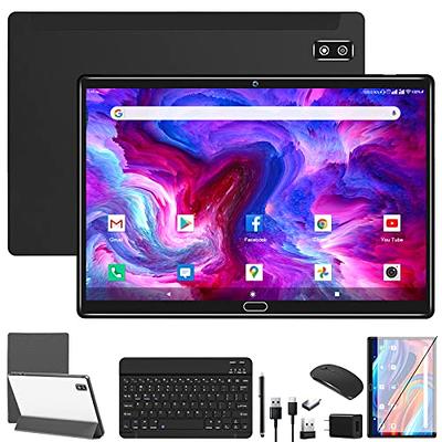 POWMUS 2024 Android 13 Tablet, 10.1 inch Tablet with 128GB ROM,19GB RAM,  1TB Expand, 2.0GHz cpu, 1920*1200 Incell screen, 8000mAh, 8+13MP WiFi BT5.0  GPS Android Tableta with Keyboard and Mouse - Black - Yahoo Shopping