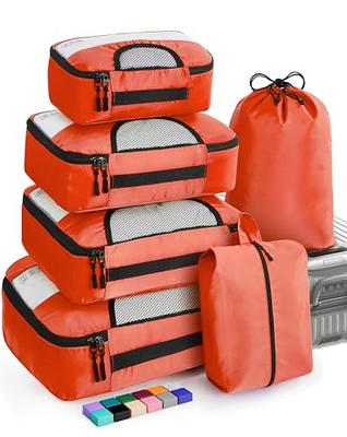  Veken 6 Set Packing Cubes for Suitcases, Travel Essentials for  Carry on Luggage, Suitcase Organizer Bags Set for Travel Accessories in 4  Sizes(Extra Large, Large, Medium, Small)，Cyan