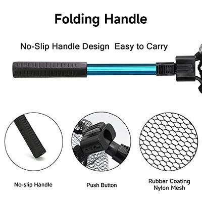 Collapsible Telescopic Pole Fishing Net - Folding Extend Rubber Coated Freshwater  Saltwater Landing Net for Trout Bass Steelhead Salmon Kayak  (SD-139SS(80CM)) - Yahoo Shopping