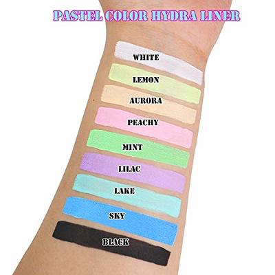 Bowitzki 50g Pastel Color Split Cake Water Activated eyeliner UV Glow  Graphic eye liner Hydra Liner Rainbow Face Body Paint Makeup