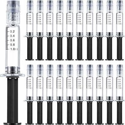 Nuanchu 1ml Borosilicate Glass Syringe Anti Leak Luer Connector Syringe  Without Needle Heat Resistant Accurate Measuring Syringe for Labs, Thick  Liquids, Glue, Ink, PET Feeding - Yahoo Shopping