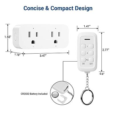 DEWENWILS Indoor Remote Control Outlet, Expandable Remote Light