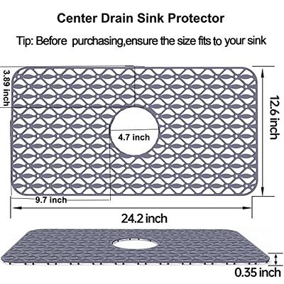 YISUN Kitchen Sink Mats, Sink Protectors for Kitchen Sink Mat Grid  Porcelain Sink with Center Drain,Folding Sink Mat Grid for Stainless Steel  Ceramic Sink, 26''x 14'' - Yahoo Shopping