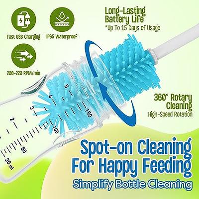 HOMEIFY Electric Bottle Brush Cleaner with Drying Rack - USB Rechargeable  Bottle Cleaner Kit with Interchangeable Silicone Brush Heads for Pacifiers,  - Yahoo Shopping