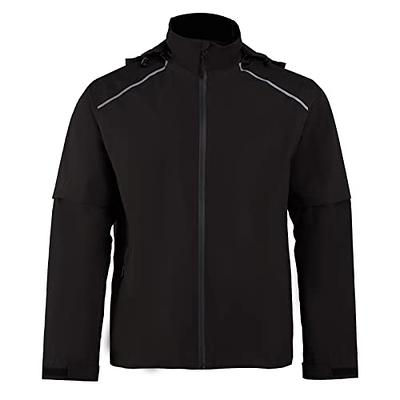 K.E.J. Golf Rain Jacket Raincoat for Men Waterproof Hooded Jacket