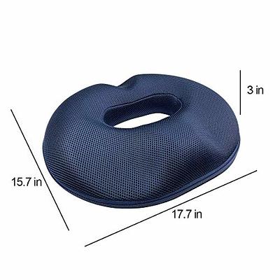 Ztoo Donut Pillow for Tailbone Pain Memory Foam Hemorrhoids Pain Relief Office Chair Cushion for Back,Sciatica,Orthopedic Surgery Recovery, Size: 16