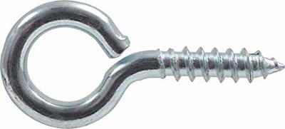 Everbilt 1 in. x 3-1/2 in. Zinc-Plated Screw Eye (2-Pack) 43044 - The Home  Depot